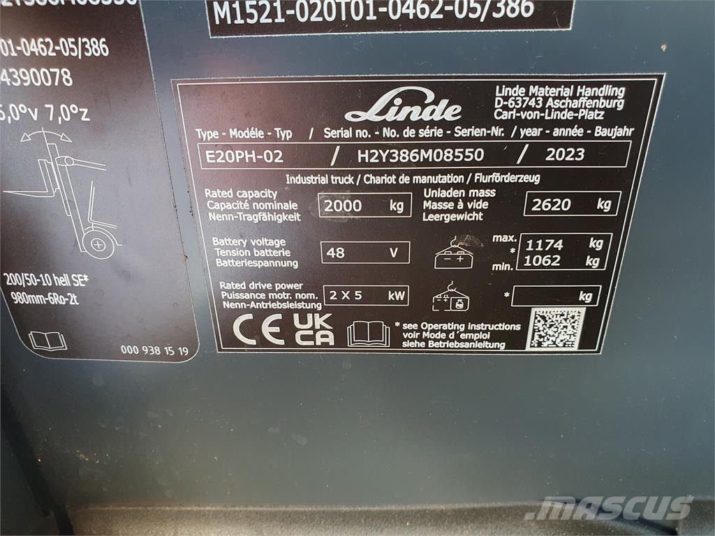 Linde E20PH Električni viličarji