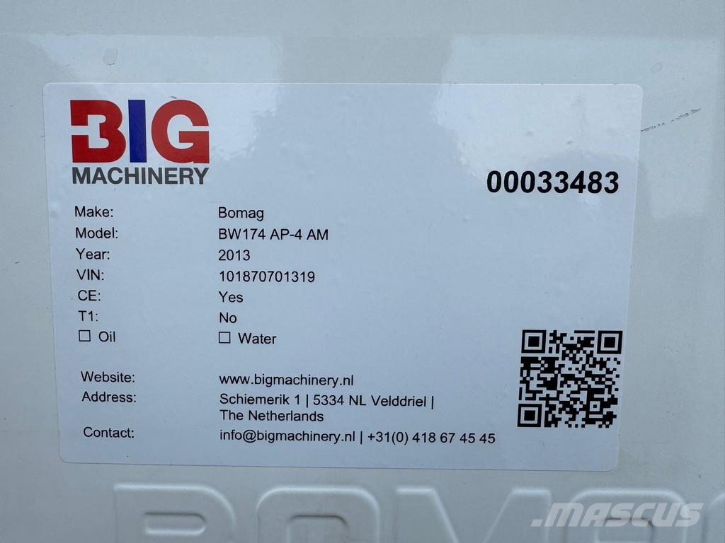 Bomag BW174 AP-4 AM Катки тротуарные