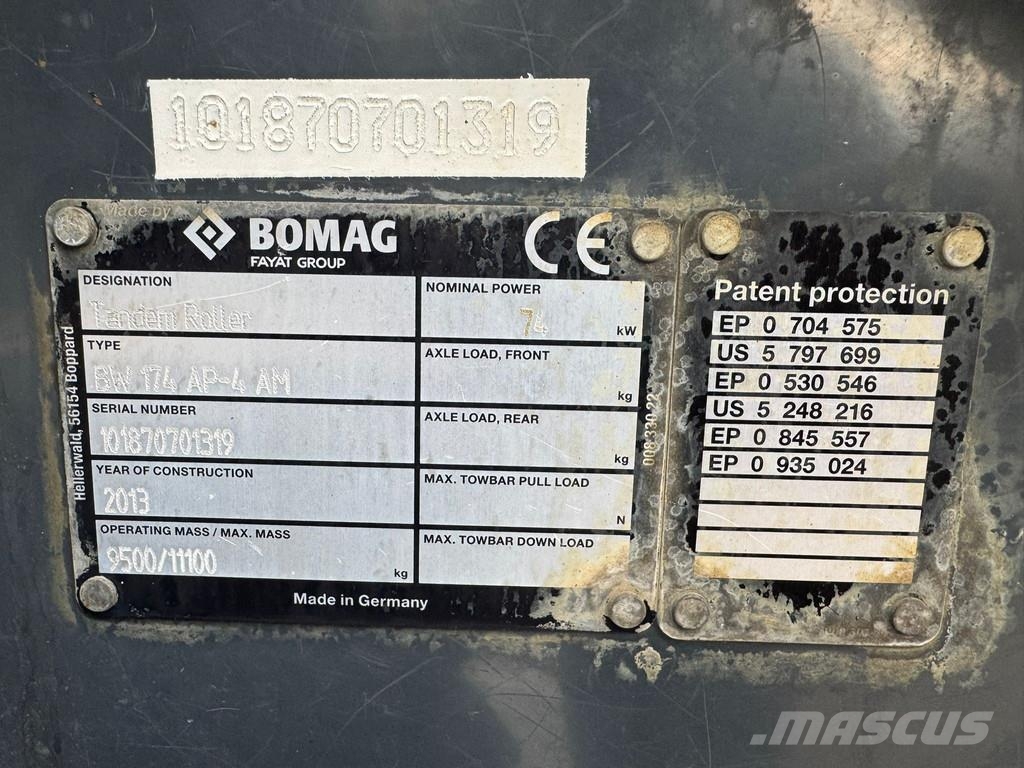 Bomag BW174 AP-4 AM Катки тротуарные