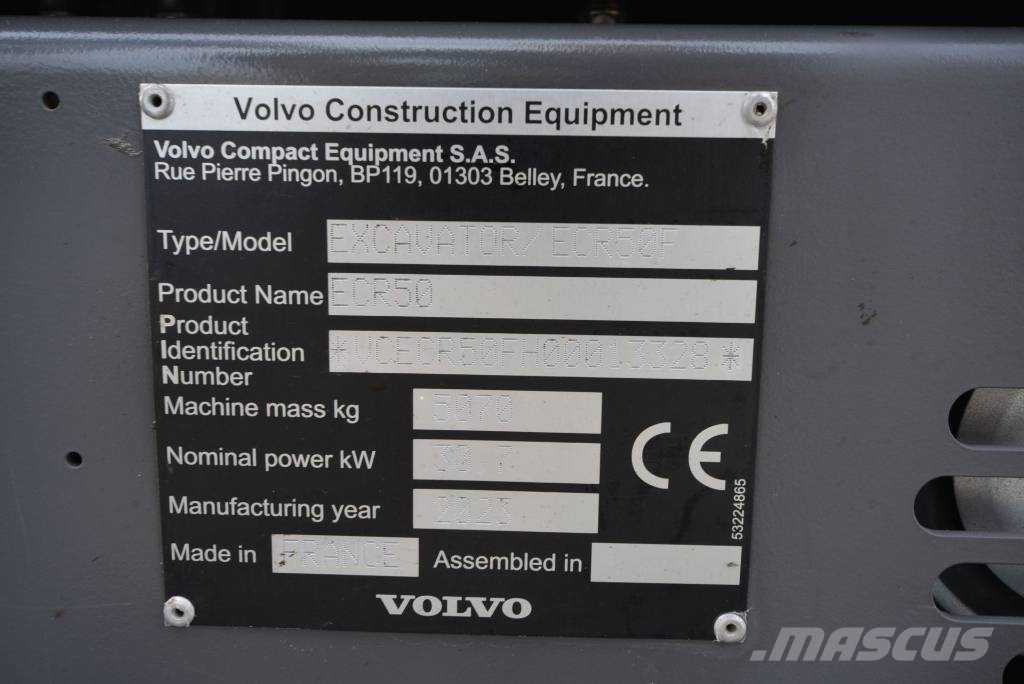 Volvo ECR 50 F Aircon Miniexcavadoras