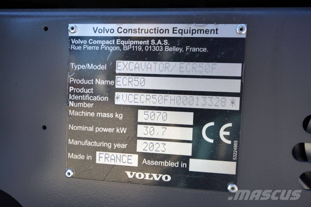 Volvo ECR 50 F Aircon Miniexcavadoras