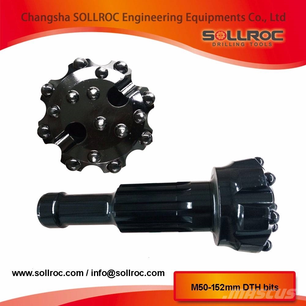SOLLROC Ql50 140mm, Ql50 146mm, Ql50 152mm DTH bits Комплектуючі і запасні частини для бурових установок