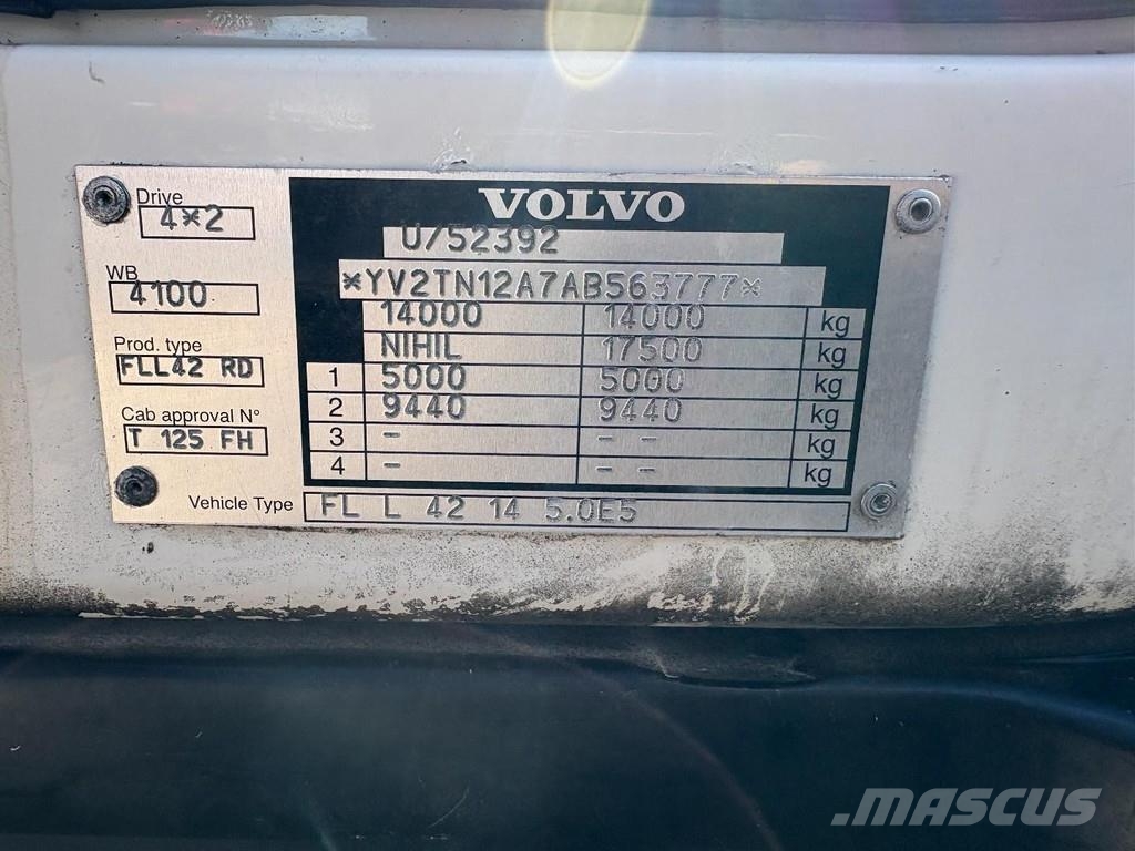 Volvo FL 240 + Loadlift + 14 T + Euro 5 厢式货车