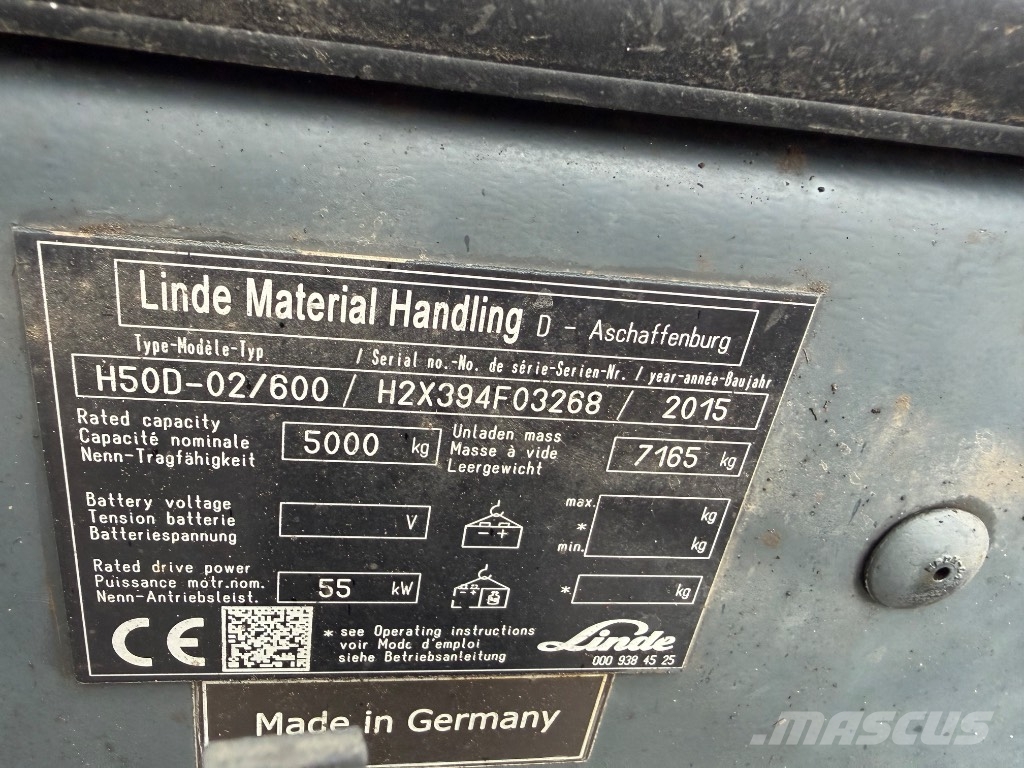 Linde H 50 D Diesel heftrucks
