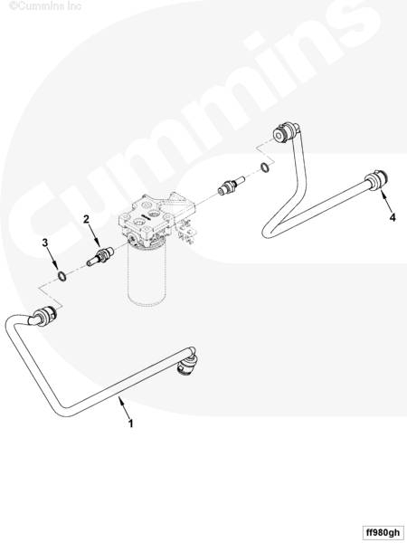 Cummins ISBe QSB Flexible Hose 4938257 4938258 5318803 Silniki