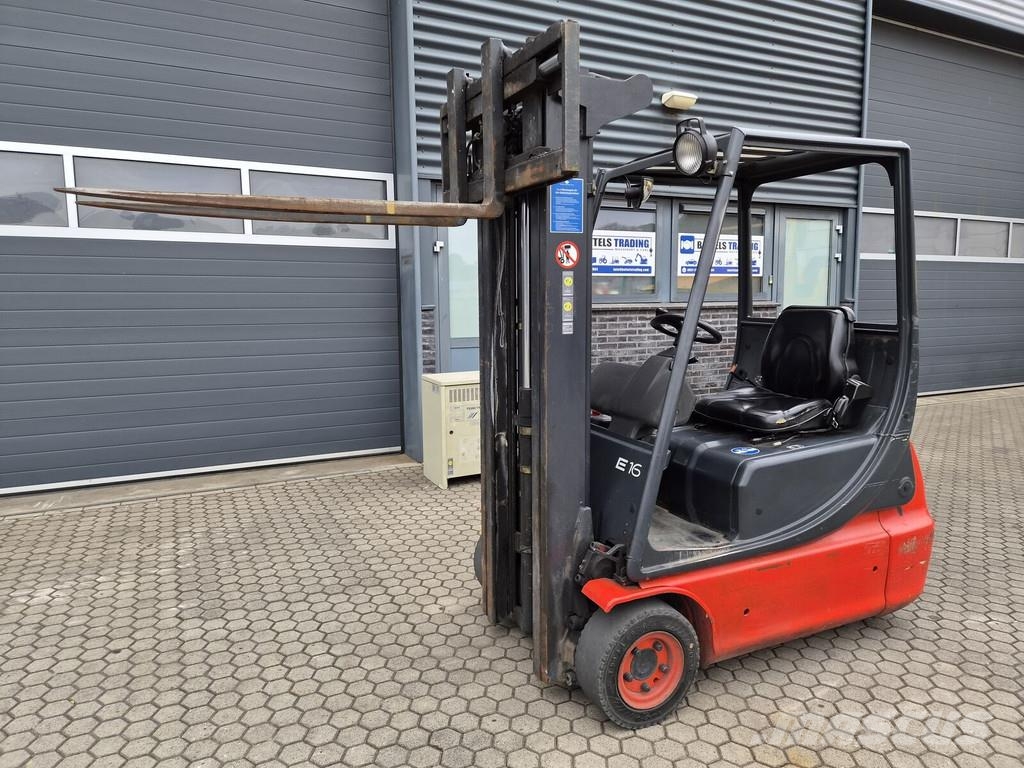 Linde E 16C, Triplex, Freelift & Sideshift, Only 3282 Ho Električni viljuškari