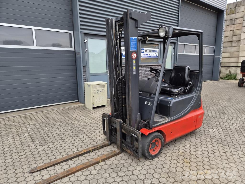 Linde E 16C, Triplex, Freelift & Sideshift, Only 3282 Ho Električni viljuškari