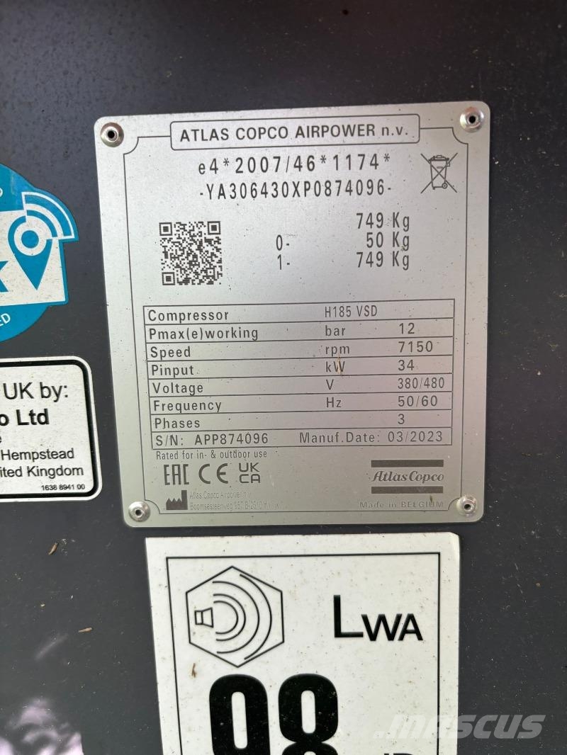 Atlas Copco AC E-Kompressor H185 VSD Kmetijstvo - drugo