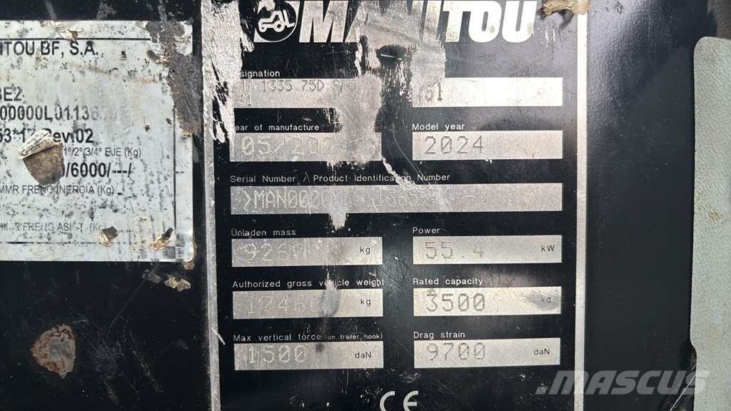 Manitou MT 1335H مناولات متداخلة