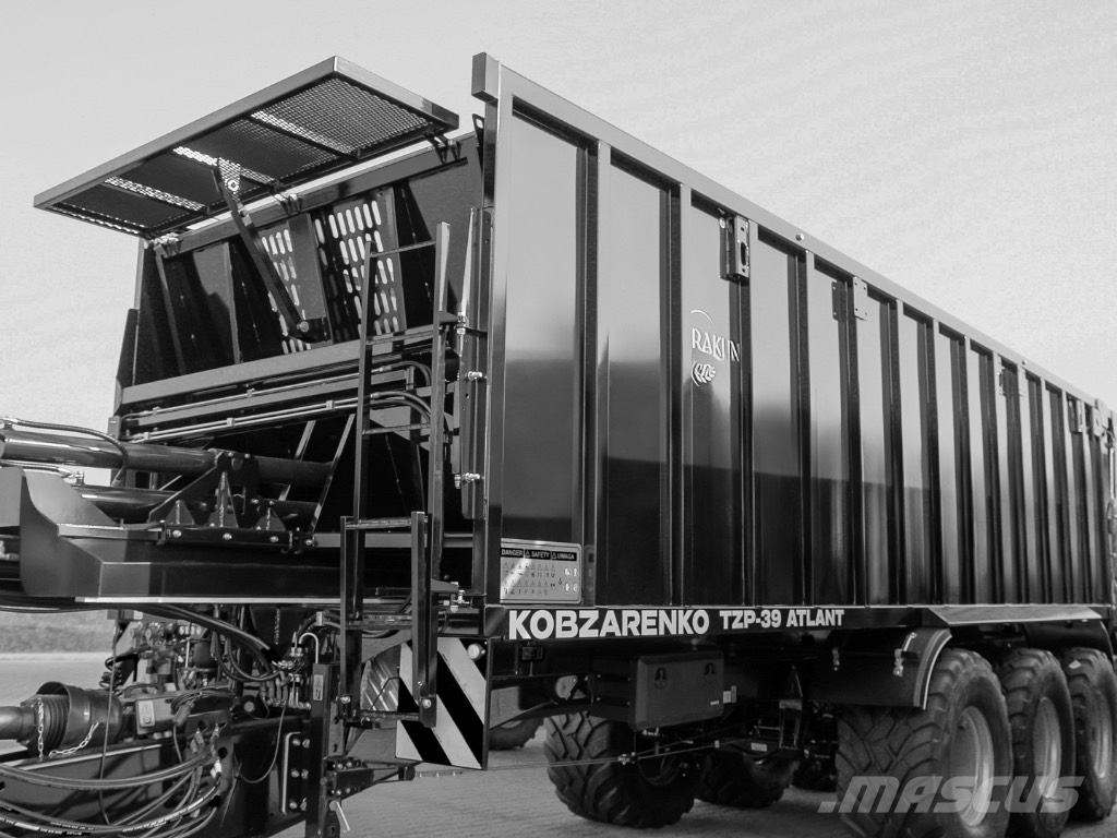 Kobzarenko Przyczepa ze ścianą przesuwną Rozrzutnik obornika Remolques de uso general