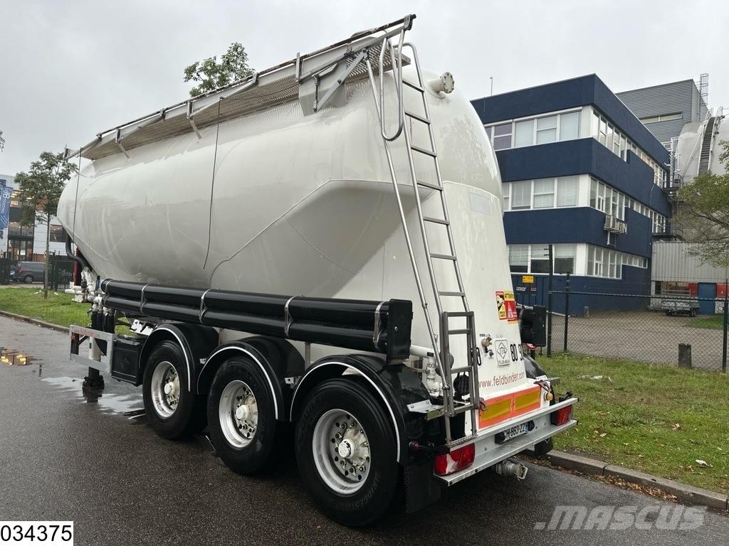 Feldbinder Silo 36.000 liter 1 Compartiment Tanker semi-trailers