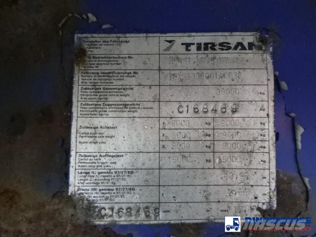 Tirsan 3 axle Platform trailer Semi-trailer med lad/flatbed