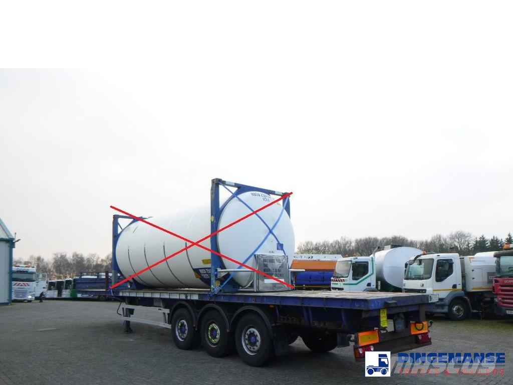 Tirsan 3 axle Platform trailer Semi-trailer med lad/flatbed
