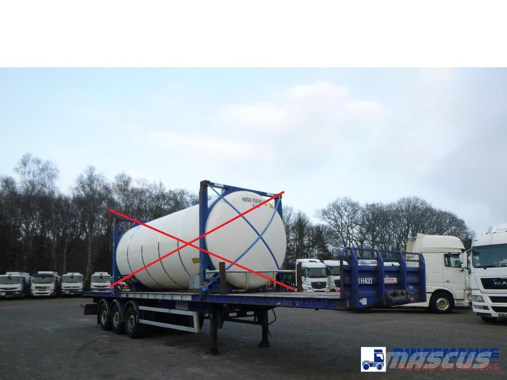 Tirsan 3 axle Platform trailer Semi-trailer med lad/flatbed