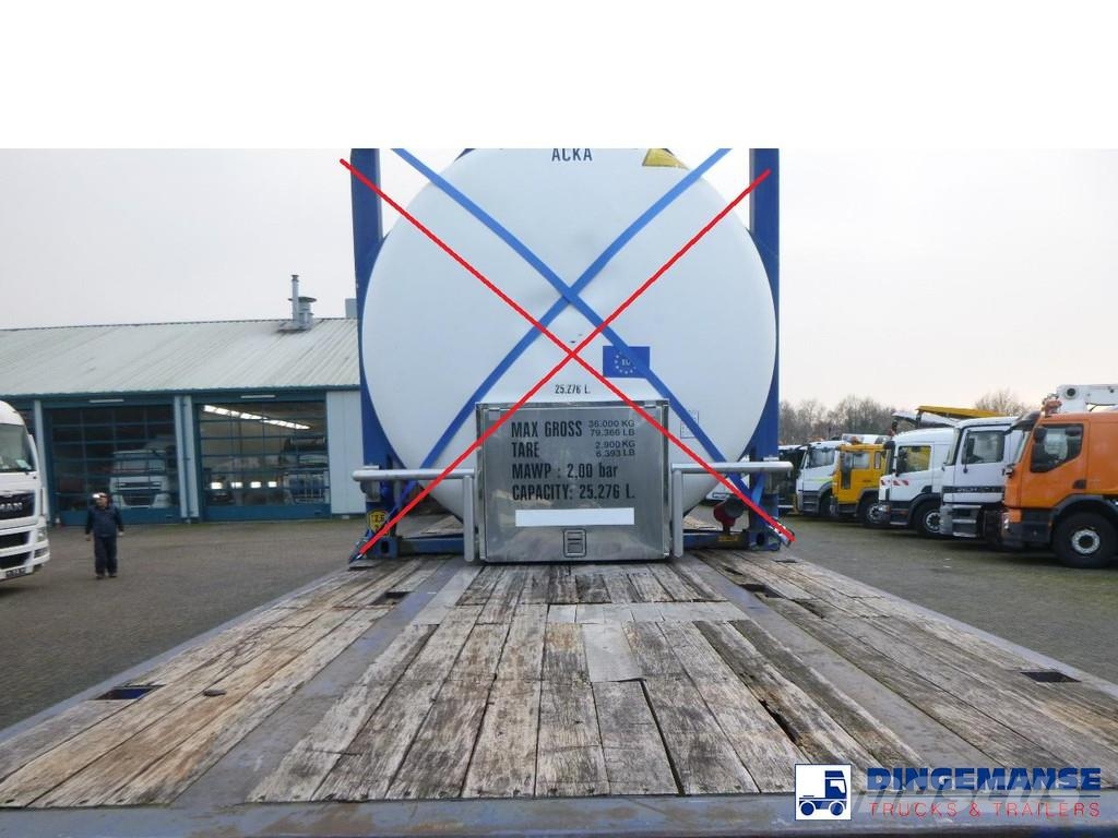 Tirsan 3 axle Platform trailer Semi-trailer med lad/flatbed