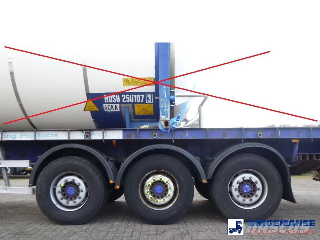 Tirsan 3 axle Platform trailer Semi-trailer med lad/flatbed