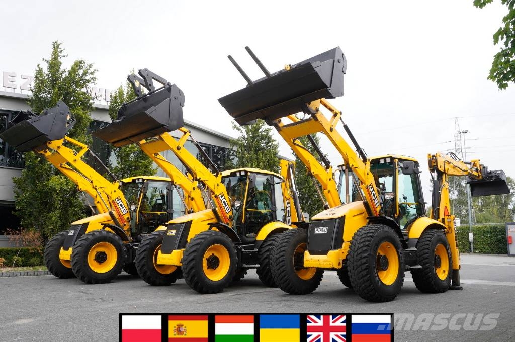 JCB 4CX PRO / 3400 MTH! / 2022 / joysticks / 3 units Graaf-laadcombinaties