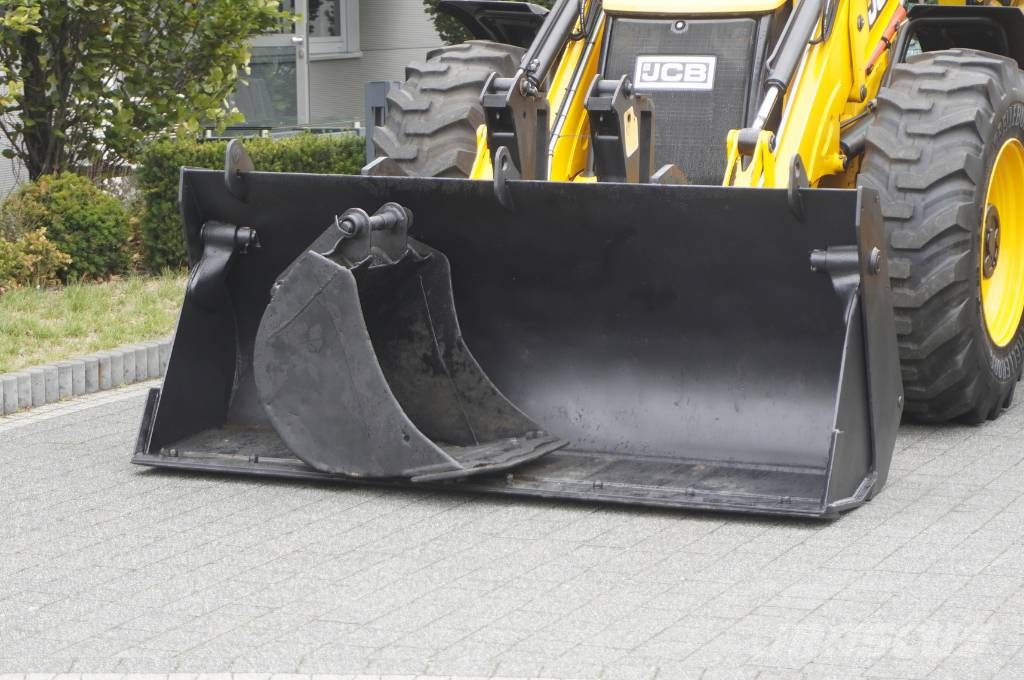 JCB 4CX PRO / 3400 MTH! / 2022 / joysticks / 3 units Graaf-laadcombinaties