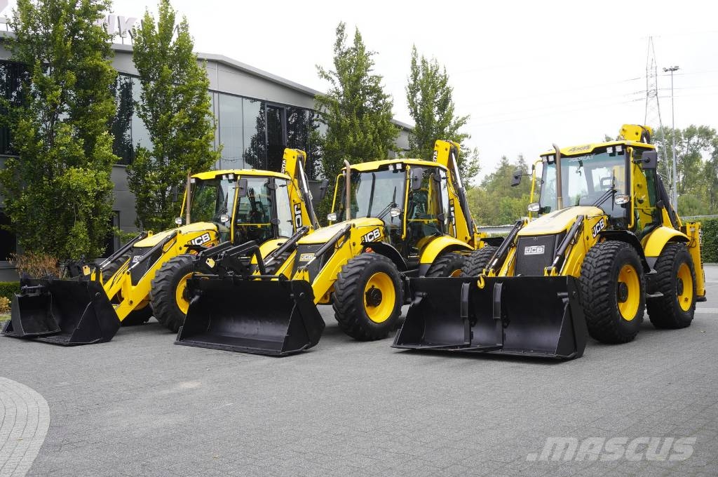 JCB 4CX PRO / 3400 MTH! / 2022 / joysticks / 3 units Graaf-laadcombinaties