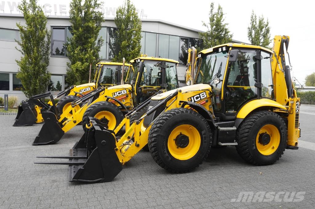 JCB 4CX PRO / 3400 MTH! / 2022 / joysticks / 3 units Graaf-laadcombinaties