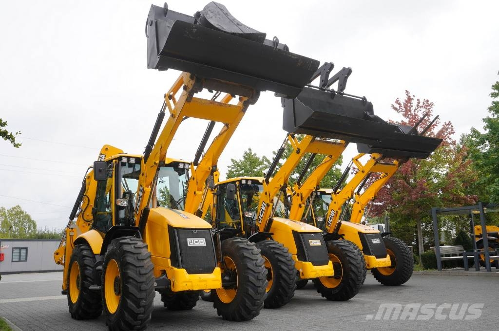 JCB 4CX PRO / 3400 MTH! / 2022 / joysticks / 3 units Graaf-laadcombinaties