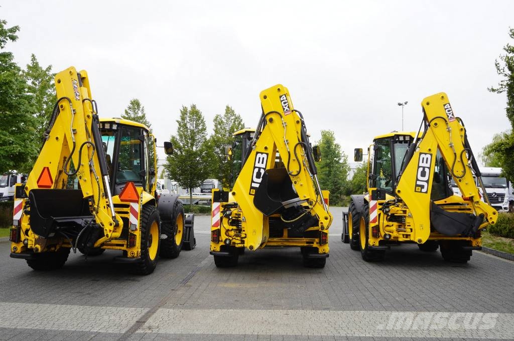 JCB 4CX PRO / 3400 MTH! / 2022 / joysticks / 3 units Graaf-laadcombinaties