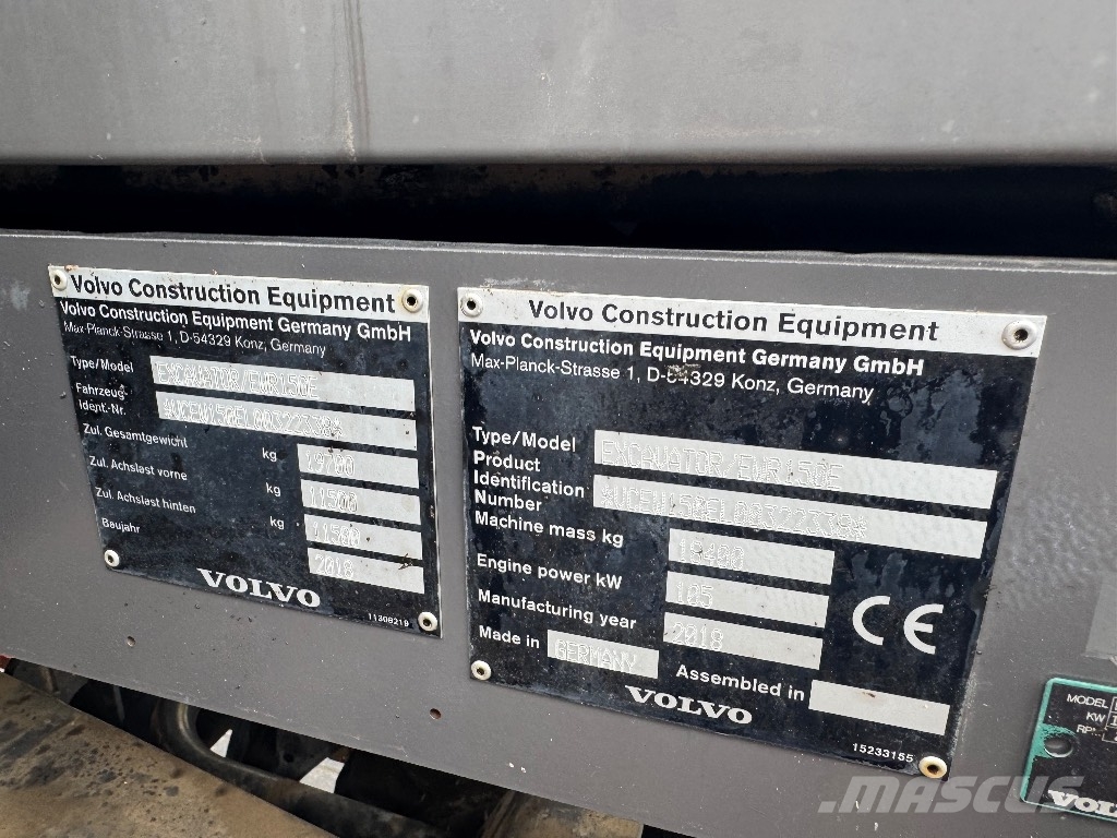 Volvo EWR 150 E Wielgraafmachines