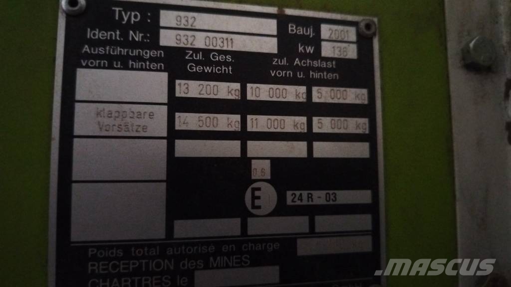 CLAAS Medion 310 Θεριζοαλωνιστικές μηχανές