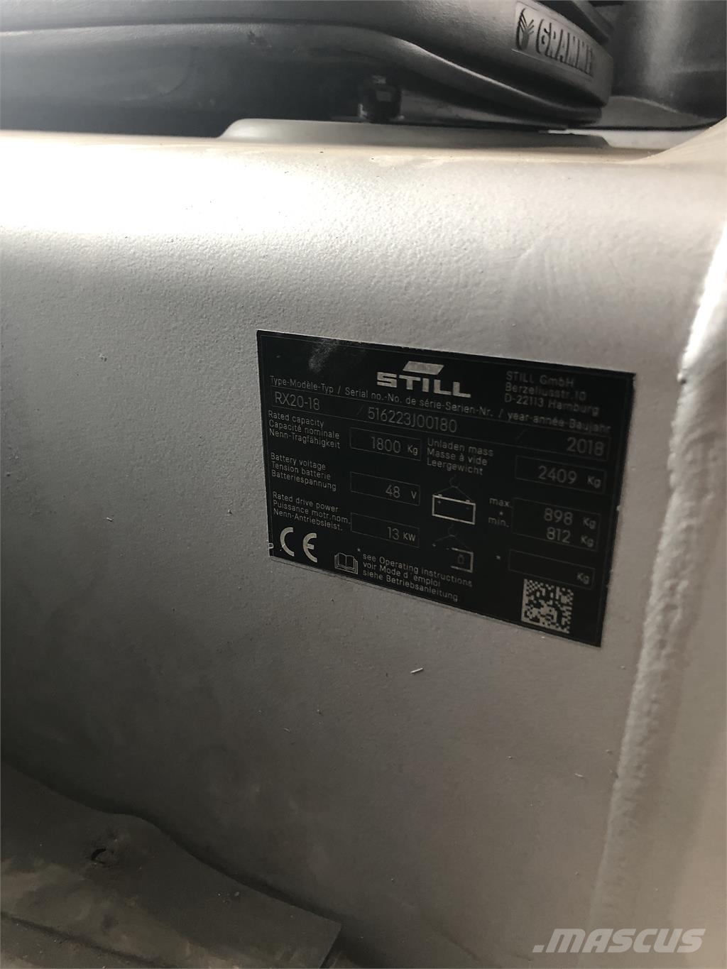 Still RX20-18 Elektriniai šakiniai krautuvai