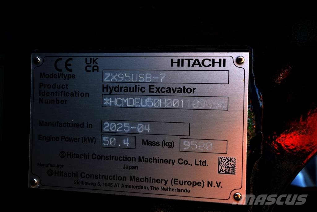 シリアル Hitachi ZX 95 USB-7 VA, 2025, Ravensburg-Oberzell, Baden