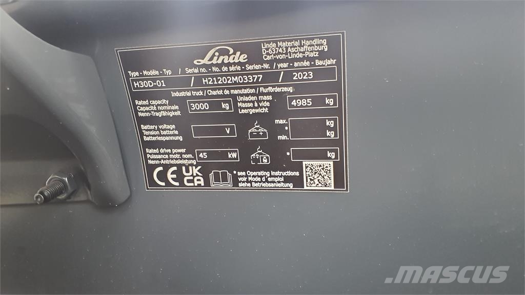 Linde H30D Diesel forklifts