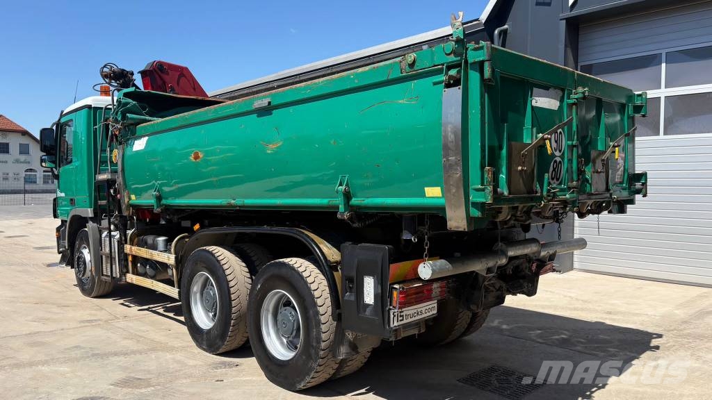 Mercedes-Benz ACTROS 3341 6X4 TIPPER BORDMATIC - CRANE HMF 1730 Damperli kamyonlar
