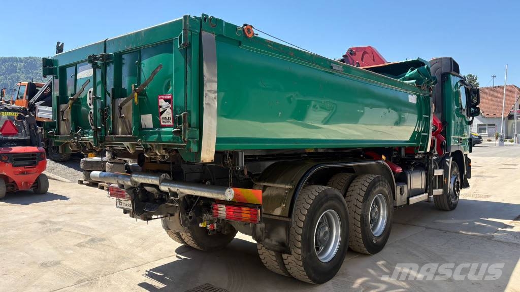 Mercedes-Benz ACTROS 3341 6X4 TIPPER BORDMATIC - CRANE HMF 1730 Damperli kamyonlar