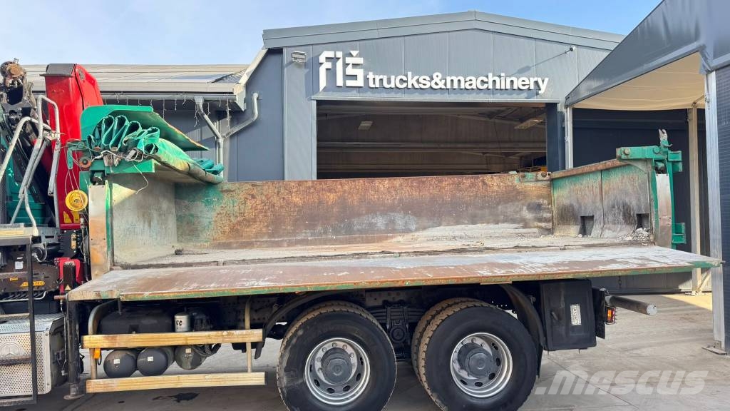 Mercedes-Benz ACTROS 3341 6X4 TIPPER BORDMATIC - CRANE HMF 1730 Damperli kamyonlar