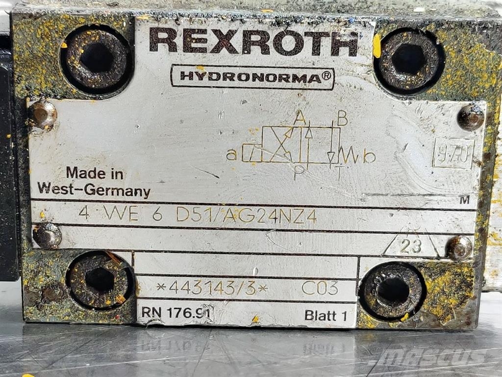 Liebherr L541-Rexroth 4WE6D51/AG24NZ4-NG6 4/2 Valve 24V هيدروليات