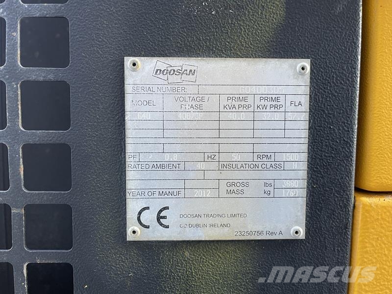 Doosan G40 Dizel agregati