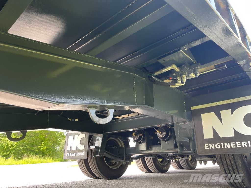 NC 3axl traktordragen maskintrailer 25T Nizki nakladalci