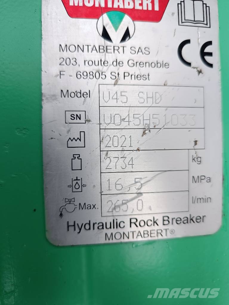 Montabert BRV 45 Martelos / Rompedores