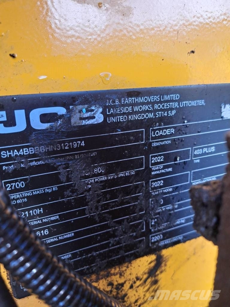 JCB 403 Iekrāvēji uz riteņiem