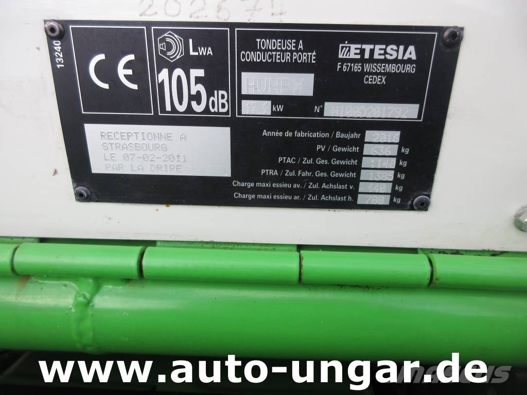 Etesia Buffalo 4x4 HVHPX 23PS Vanguard 760 Betriebsstunde 立ち乗り芝刈り機