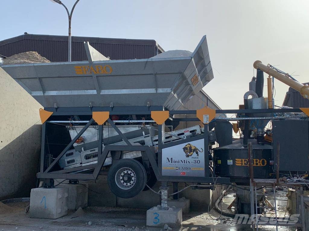 Fabo MINIMIX-30M3/H MINI CENTRALE À BÉTON MOBILE Cementtillverknings fabriker
