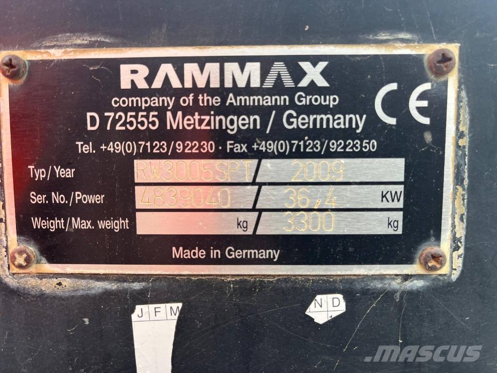 Rammax RW3005 SPT Compactadoras de suelo