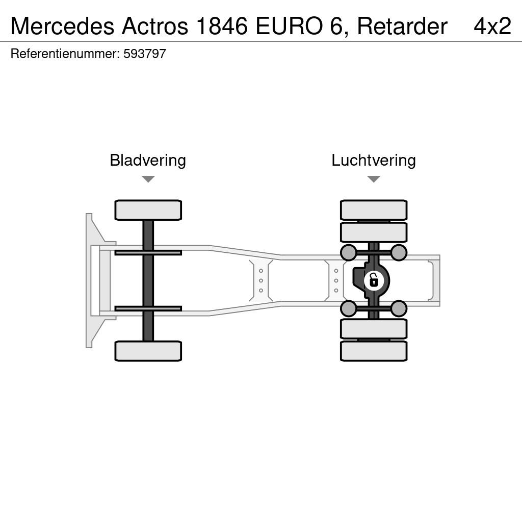 Mercedes-Benz Actros 1846 EURO 6, Retarder Sattelzugmaschinen