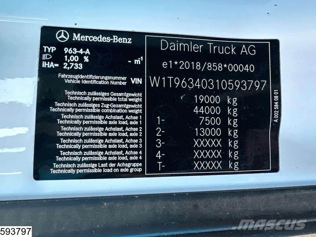 Mercedes-Benz Actros 1846 EURO 6, Retarder Sattelzugmaschinen
