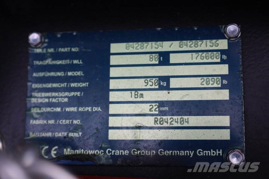 Grove GMK5250XL-1 Available For Rent, Dutch Registration Visurgājēji celtņi