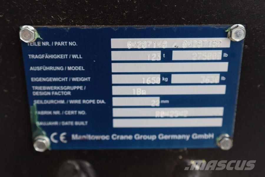 Grove GMK5250XL-1 Available For Rent, Dutch Registration オールテレーンクレーン