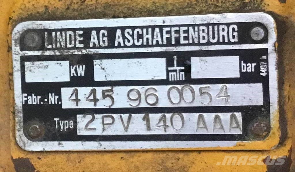 Linde 2PV 140 AAA هيدروليات