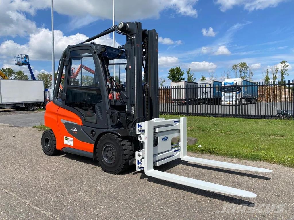 Linde H35D-01 Cascade rotating fork clamp Diesel heftrucks