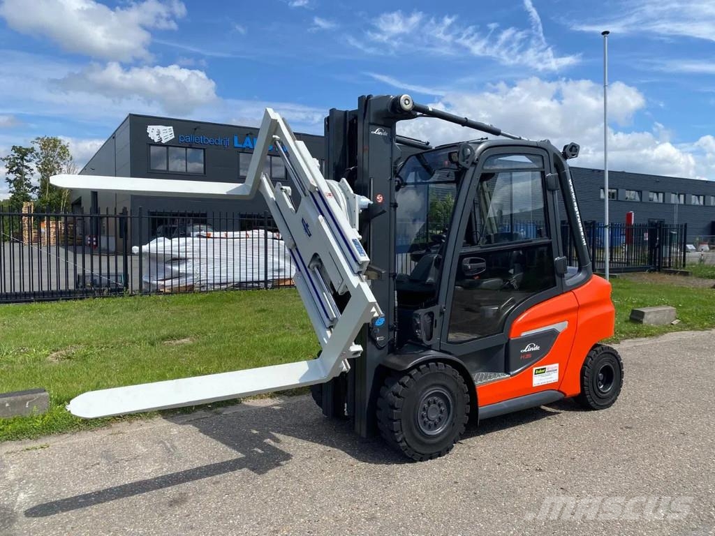 Linde H35D-01 Cascade rotating fork clamp Diesel heftrucks