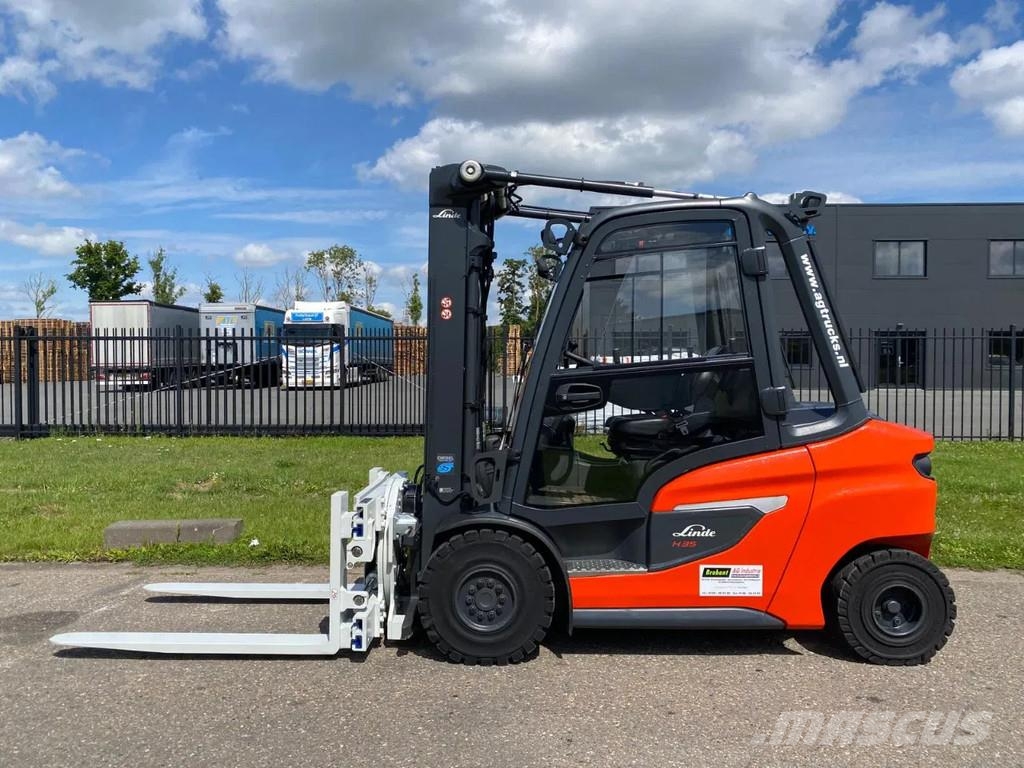 Linde H35D-01 Cascade rotating fork clamp Diesel heftrucks